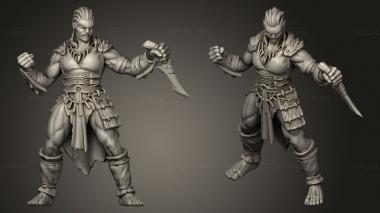 Military figurines Female Half Giant bow 3d model