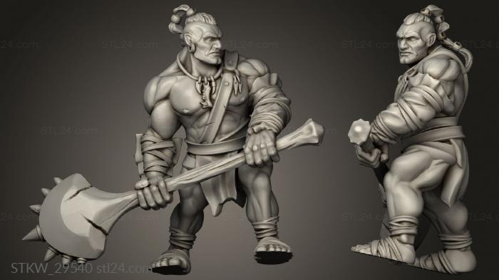 Military figurines (half giants giant, STKW_29540) 3D models for cnc