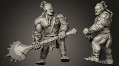 Military figurines half giants giant 3d model