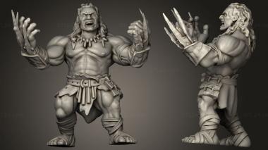 Military figurines half giants giant 3d model