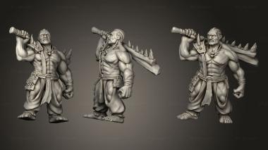 Military figurines half giants giant 3d model