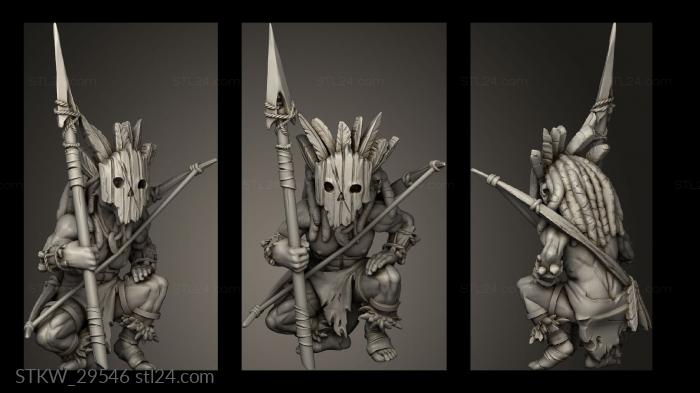Military figurines (Halfling, STKW_29546) 3D models for cnc