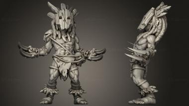Military figurines Halfling 3d model