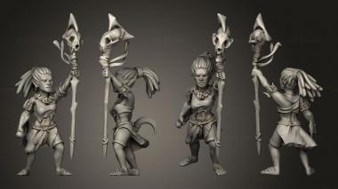 Military figurines halfling preserver 3d model