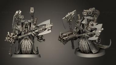 Military figurines Dark Techno Heavy Troops Export 3d model