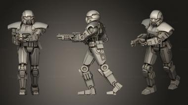 Military figurines Dark Trooper Squad Dark Trooper 3d model