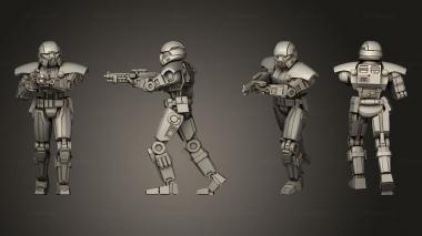 Military figurines Dark Trooper Squad Dark Trooper 3d model