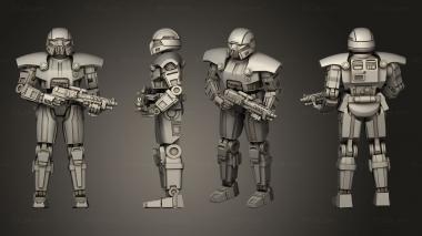 Military figurines Dark Trooper Squad Dark Trooper 3d model