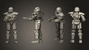 Military figurines Dark Trooper Squad Dark Trooper 3d model