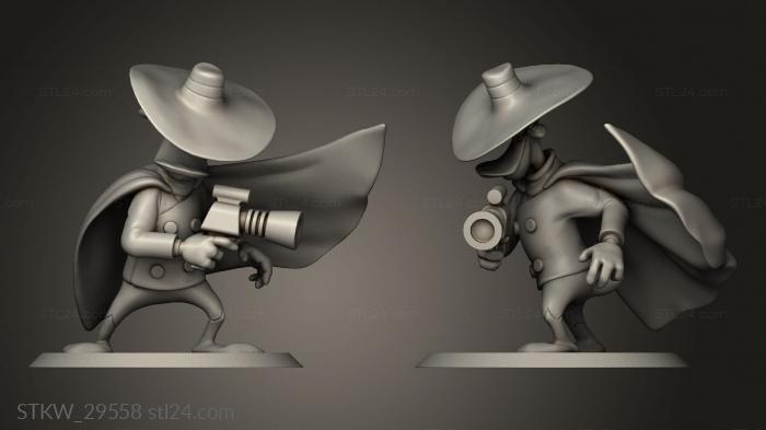 Military figurines (DarkWing Duck, STKW_29558) 3D models for cnc