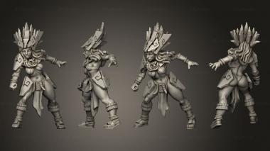 Military figurines amazons blocker 3d model