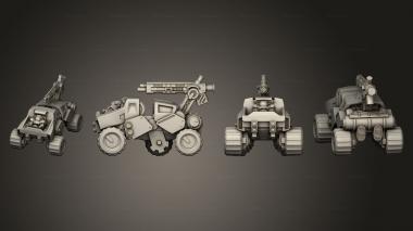 Military figurines Asteroid explorer 3d model