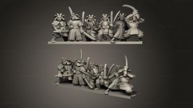 Military figurines Samurai Ronin 3d model