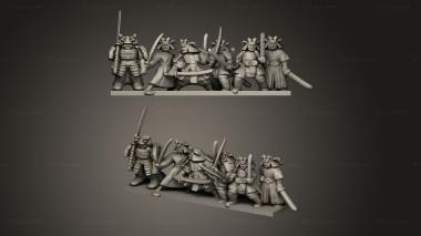 Military figurines Samurai Ronin 3d model