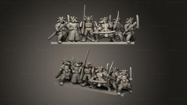 Military figurines Samurai Ronin 3d model