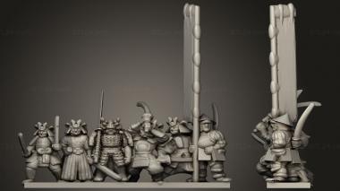 Military figurines Samurai Ronin 3d model