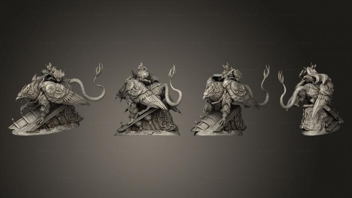 Military figurines (Astral Gryphon Rider 1 004, STKW_2960) 3D models for cnc