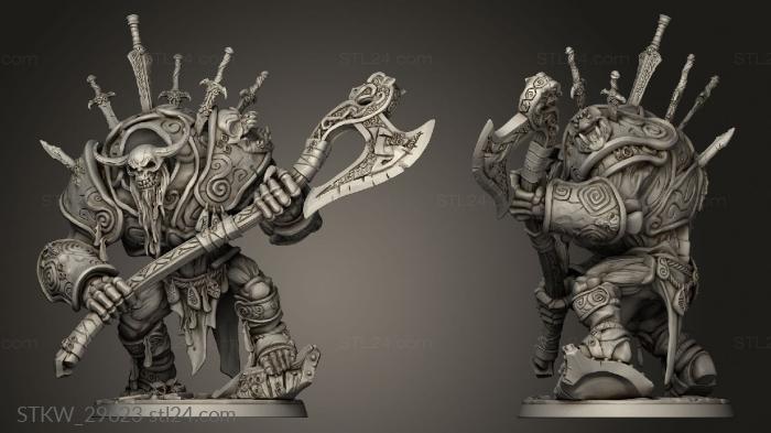Military figurines (Lord Thane Hulgrof Drowned, STKW_29623) 3D models for cnc