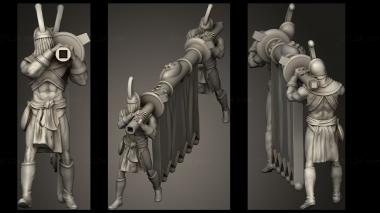 Military figurines depths Waada Servant 3d model