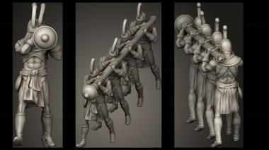 Military figurines depths Wada Servant 3d model