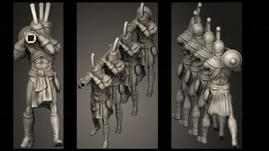 Military figurines depths Wada Servant 3d model