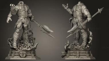 Military figurines Darkseid standar 3d model