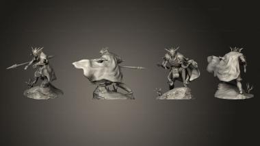 Military figurines Atlantean Knight Spear 3d model