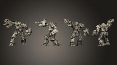 Military figurines atlas ii ma extreme pose 3d model