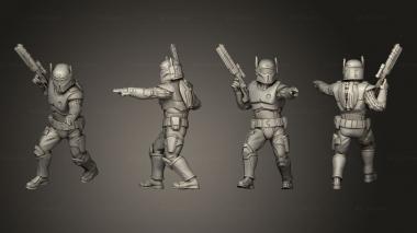 Military figurines Authority Rangers commander helmet 3d model