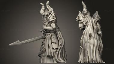Military figurines Deathknight 3d model