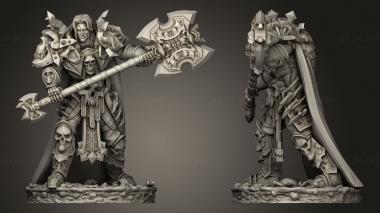 Military figurines Deathknight Deathcrowns Male 3d model