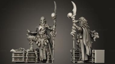 Military figurines Deathknight Plaguebearers Female 3d model