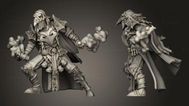 Military figurines Deathknight Plaguebearers Male 3d model