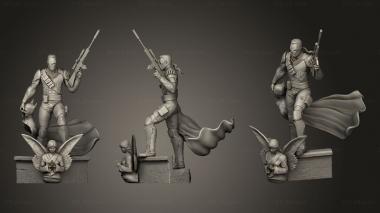 Military figurines Deathstroke angel with pin 3d model