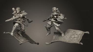 Military figurines Arabian Nights Ali Dhin Carpet 3d model
