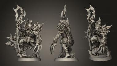 Military figurines Deepwood Alfar Ulduar the Shapeshifter 3d model
