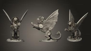 Military figurines Clockwork Manticore 3d model