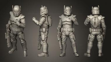 Military figurines Authority Rangers idle commander helmet 3d model
