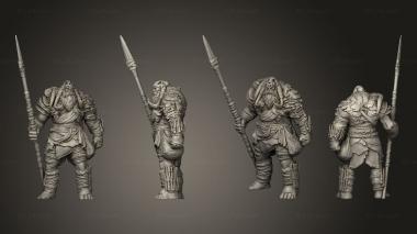 Military figurines Mammoth Rider 3d model