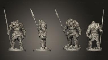 Military figurines Mammoth Rider 3d model