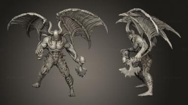 Military figurines Demon Ash wing 3d model