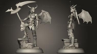 Military figurines Demon female 3d model