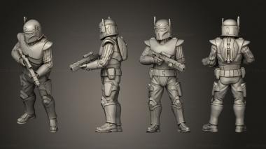 Military figurines Authority Rangers idle 3d model