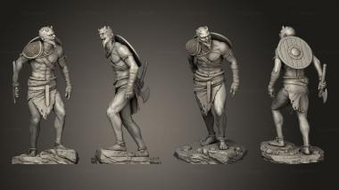 Military figurines Demon warrior 3d model