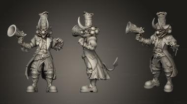 Military figurines DEMONIC Circus Clown barker 3d model