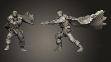 Military figurines Demonic Feast Primal Beast Mini Dark Swordsman Thrust 3d model