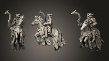 Military figurines Demonic Horsemen Hellequin 3d model