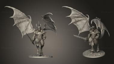 Military figurines demons Warrior hell 3d model