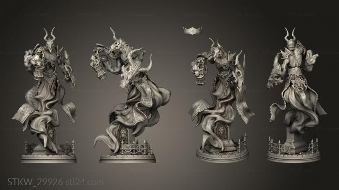 Military figurines (Demon Wraiths, STKW_29926) 3D models for cnc