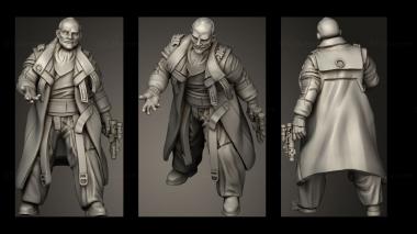 Military figurines denizens Daro Dust mite 3d model